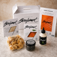 Cargar imagen en el visor de la galería, Pack Gourmet Básico Premium – Salmón Ahumado, Huevas y Delicatessen - Paladarius