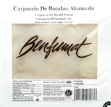Cargar imagen en el visor de la galería, Carpaccio Bacalao Ahumado en Aceite de Oliva - Paladarius