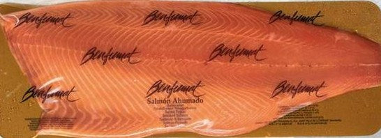 Salmón Ahumado Pieza Precortada de 1 Kg. Benfumat