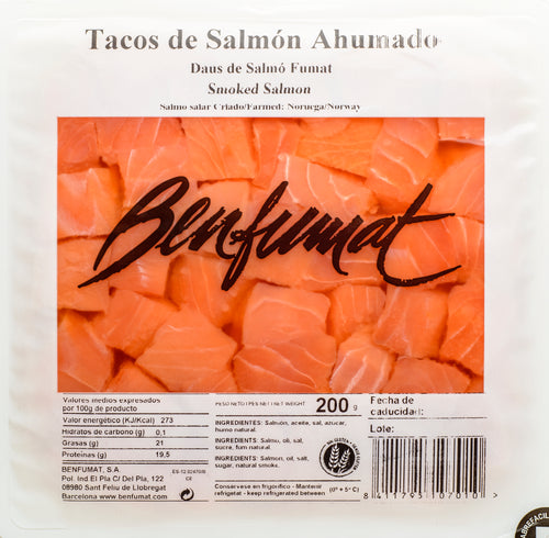 Dados de Salmón Ahumado 200 gr. - Paladarius