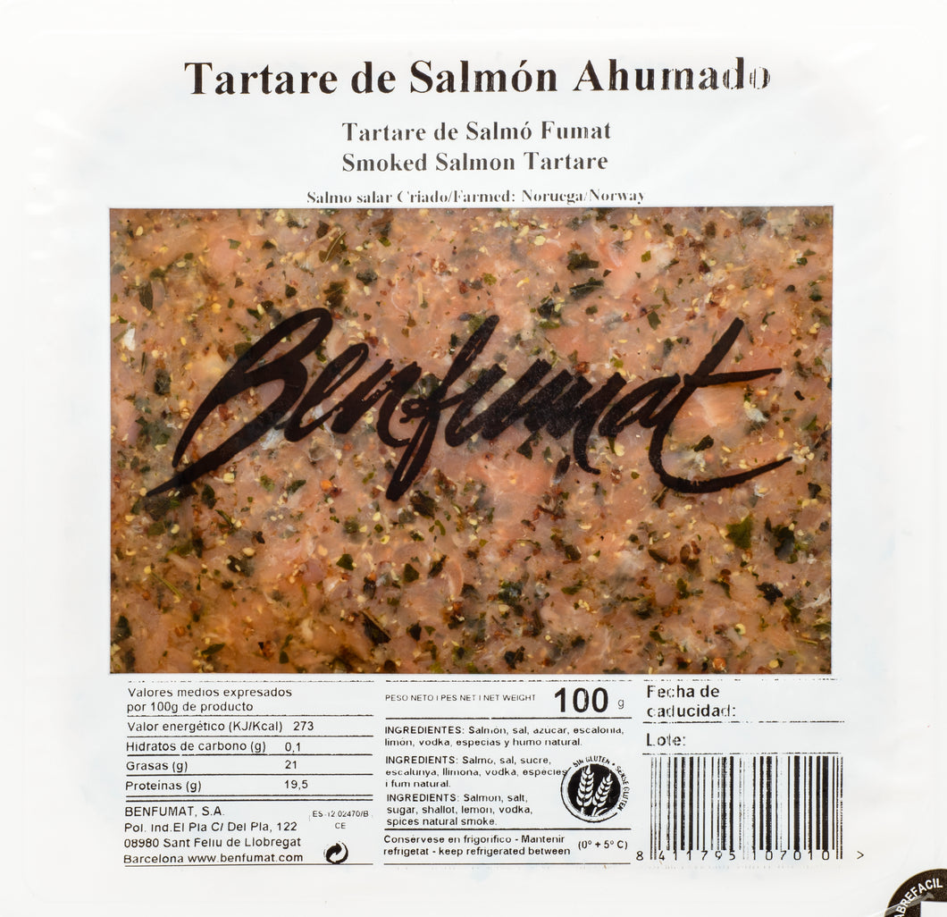 Tartare de salmón Ahumado 100 gr. - Paladarius